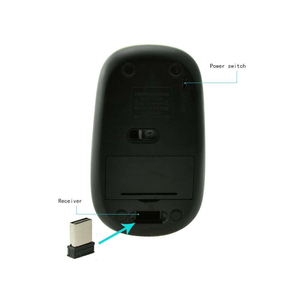 Wireless 2.4G Mouse Optical Gaming Office Mouse with USB Receiver Laptop PC Computer Ergonomic Mause Mice for Dell/Lenovo/ASUS