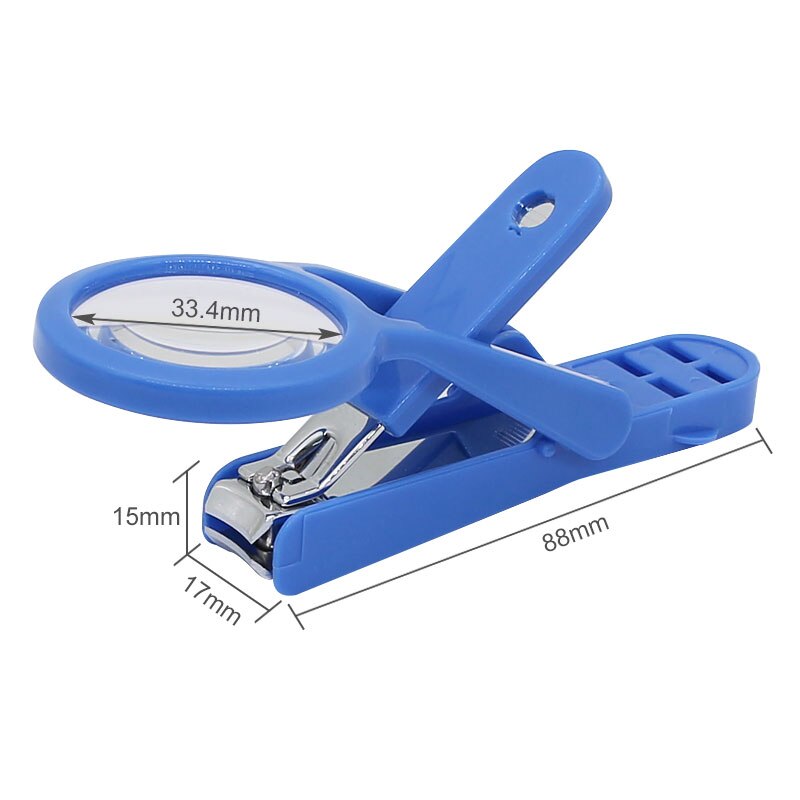 Portable Nail Clipper with Magnifying Glass Flip Magnifier Fingernail Cutter for Baby Old Man Finger Toe Manicure Pedicure Tool