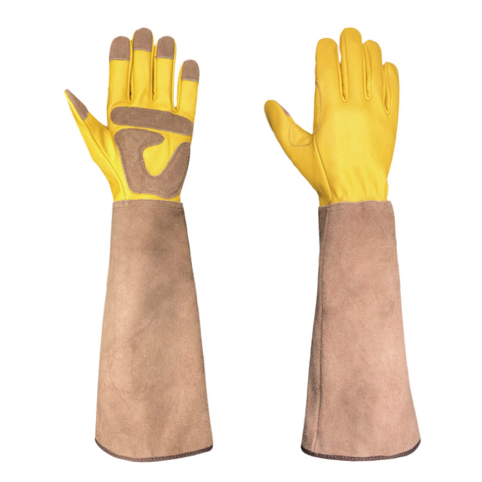 Guantes de jardinería largos, guantes de jardín a prueba de espinas de poda rosa con guanteletes largos de protección para el antebrazo, Unisex, TB