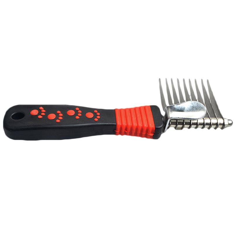 Hond Kam Borstel Groomer Hark Borstel Voor Honden En Katten Professionele Huisdier Kam Hair Remover Brush Deshedding Tool