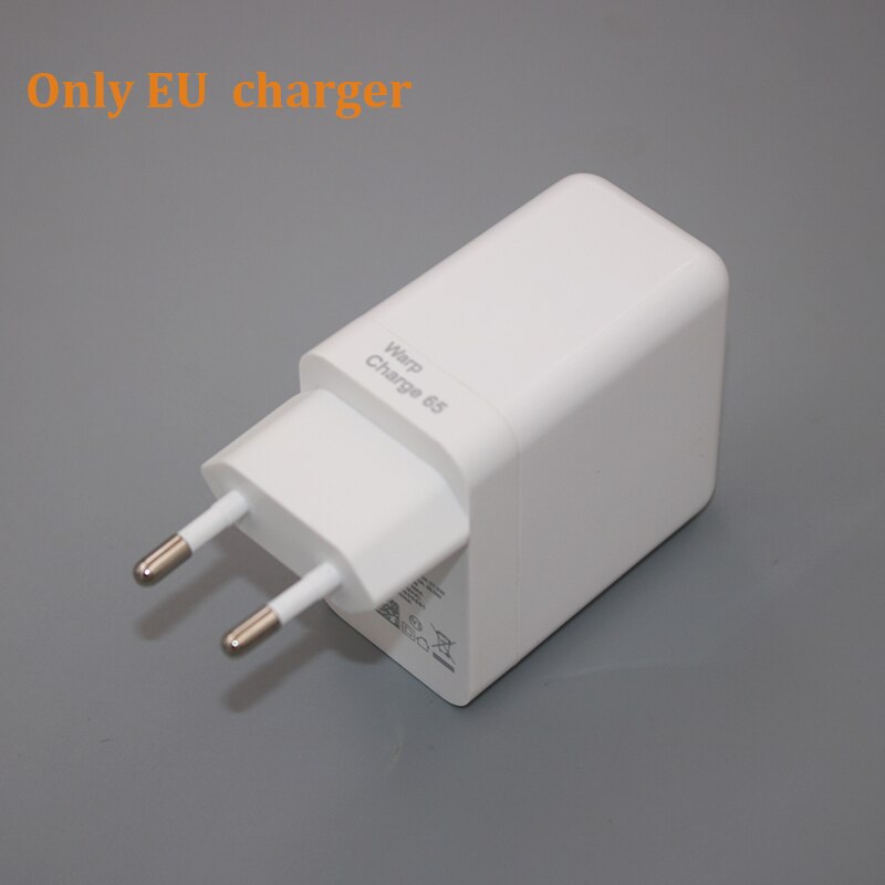 65w Oneplus 9R Nord 2 10 CE 5G 8 9 Pro Warp Dash Ladegerät PD USB C Kabel für One Plus 9RT 7T 8T OPPO Realme 30w Schnelle Schnell Ladung: Only EU charger