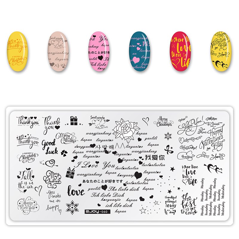 Vågenhed fisk delfin nail art stempling plader rustfrit stål billede rektangel negle skabelon stencils manicure stempel værktøj