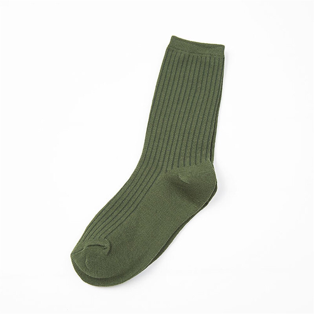 Lav pris 1 par herre sport unisex casual varm bomuld høje sportsokker kjole sokker: Grøn