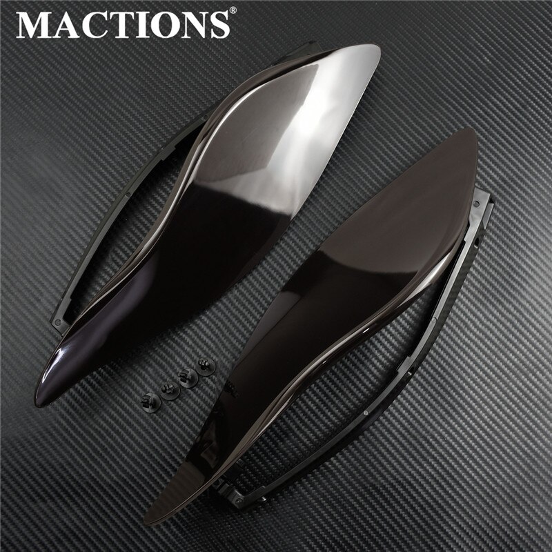 Smoke Adjustable Windshield Side Wing Windshield Air Deflector For Harley Touring Electra Glide Street Glide Tri Glide