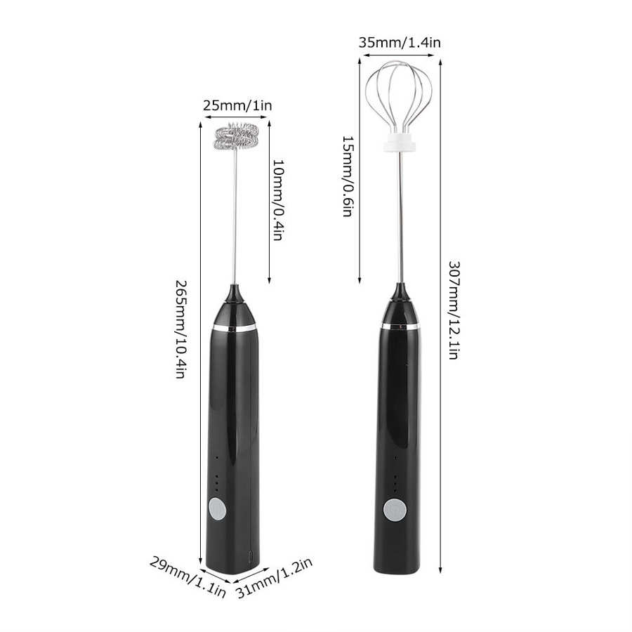 Elektryczna trzepaczka spieniacz robić mleka USB akumulator trzepaczka robić jajek 3 prędkości Handheld jajko Stiring mikser praktyczne narzędzie kuchenne