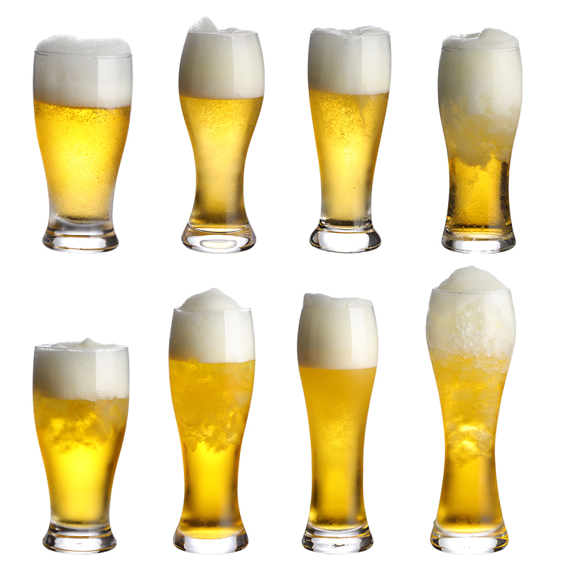 1Pcs Thick Crafted Beer Glasses Large Capacity Beer Mug Transparent Wine Glass Cup Club Bar Party Home Drinkware