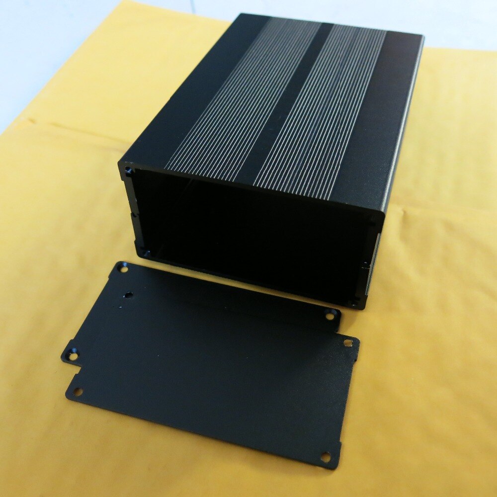 150x105x55mm(LxWxH) Aluminum Project Box Enclosure case encloser shell PCB Gehaeuse black Alugehaeuse Heatsink