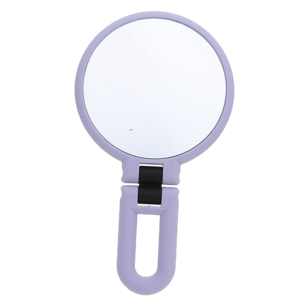 Sammenleggbart håndholdt speil med 2x/3x/15x forstørrelser og ekte bilde, sminkespeil til reisebenkeplate