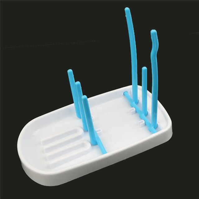 Porte-biberon brosse porte-biberon brosse arbre nettoyage droit sèche-linge égouttoir porte-bébé: blue