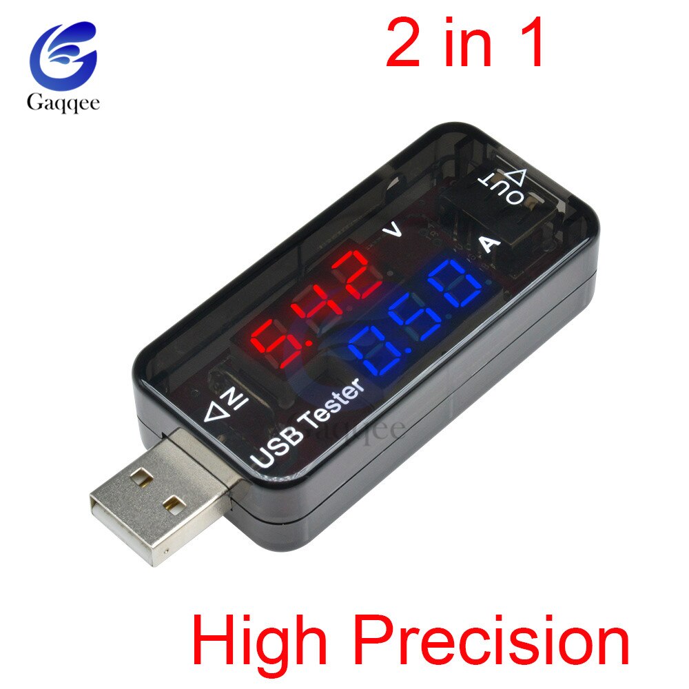 LED Digital Dual USB Port Strom Spannung Lade Test Detektor Tester Batterie Voltmeter Amperemeter Ladegerät Arzt Meter Monitor