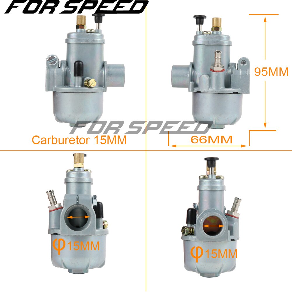 12mm 15mm 17mm Motorcycle Carburetor Puch for Moped Bing Style Carb Stock Maxi Sport Luxe Newport Cobra Carburador Engines E50
