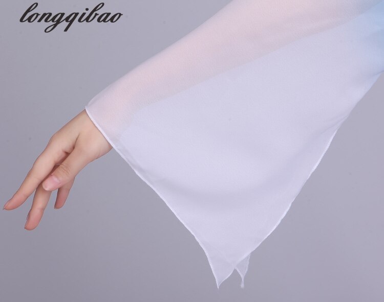 Robe de tambour chinoise pour femmes, Costume de danse classique, dégradé de couleur, vêtements de Performance sur scène TB7571
