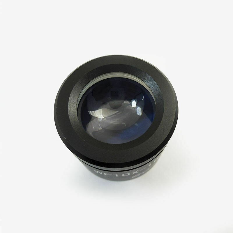 Biological Microscope Eyepiece 10X Wide Field Eyepiece Wide Angle Optical Glass Lens 23.2mm Mounting Size High Eye Point