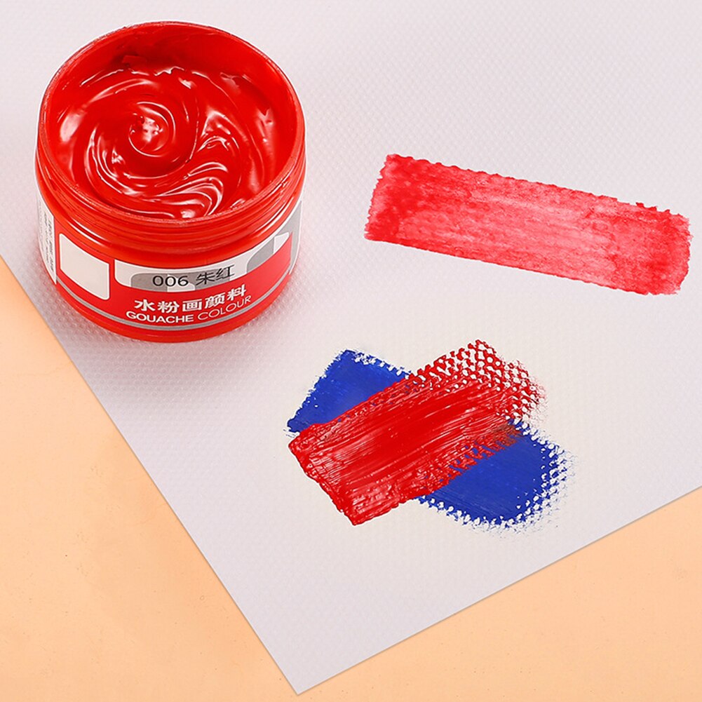 100ml Gouache Colors Box Paints Healthy Painting Draw Learner Practice Pigment