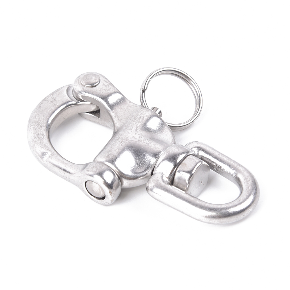 Universal Swivel Snap Schäkel Haken Marine Boot Yacht 70mm Zubehör 316 Edelstahl