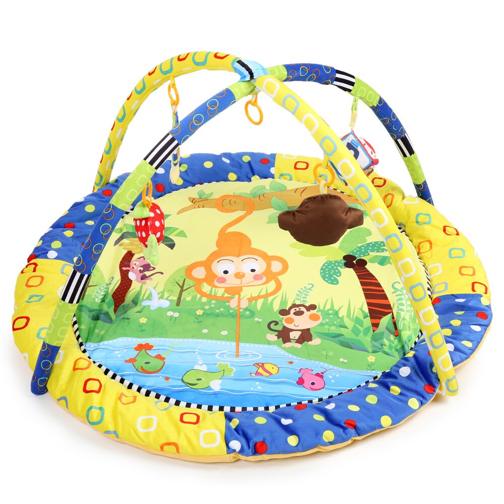 Baby Play Mats Soft Cute 0-12 Months Baby Boys Girls Handstand Monkey Gym Blanket With Frame Cotton Materail Baby Activity Mat