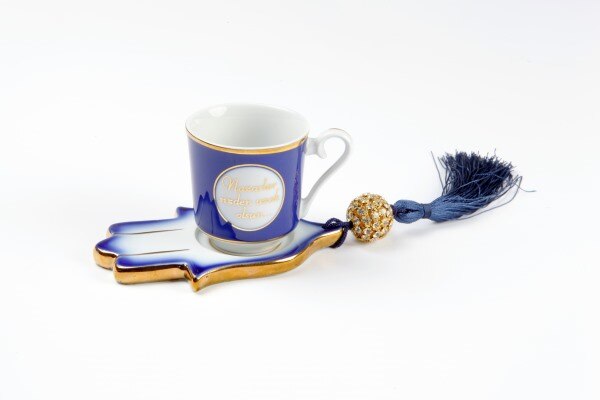 Stijlvolle En Elegante Fatima Hand Evil Eye Turkse Koffie Espresso Cup