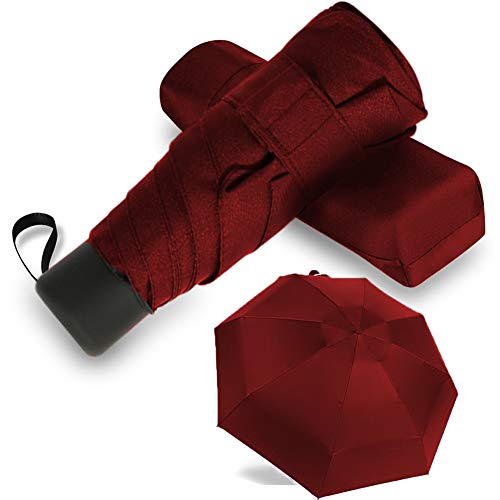 9 Kleuren Paraplu Regen Vrouwen Paraplu Academy Opvouwbare Parasol Paraplu Mini Pocket Paraplu Kinderen Paraplu Parasol: Wine Red