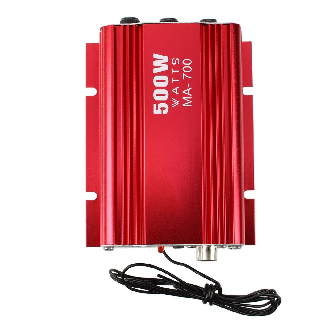 Amplificador amp + alto-falante remoto para 2-channel 500w carro auto moto barco usb mp3 fm vermelho