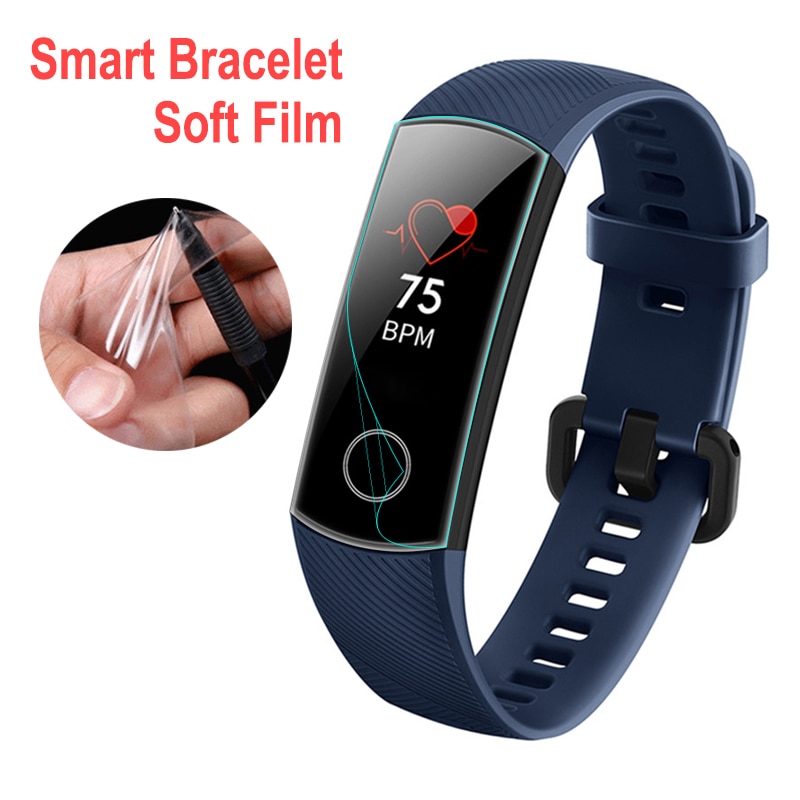 12 stücke Weiche Filme honor band 5 screen protector Film Für huawei honor band 4 band4 band5 smart armband uhr nicht gehärtetem glas