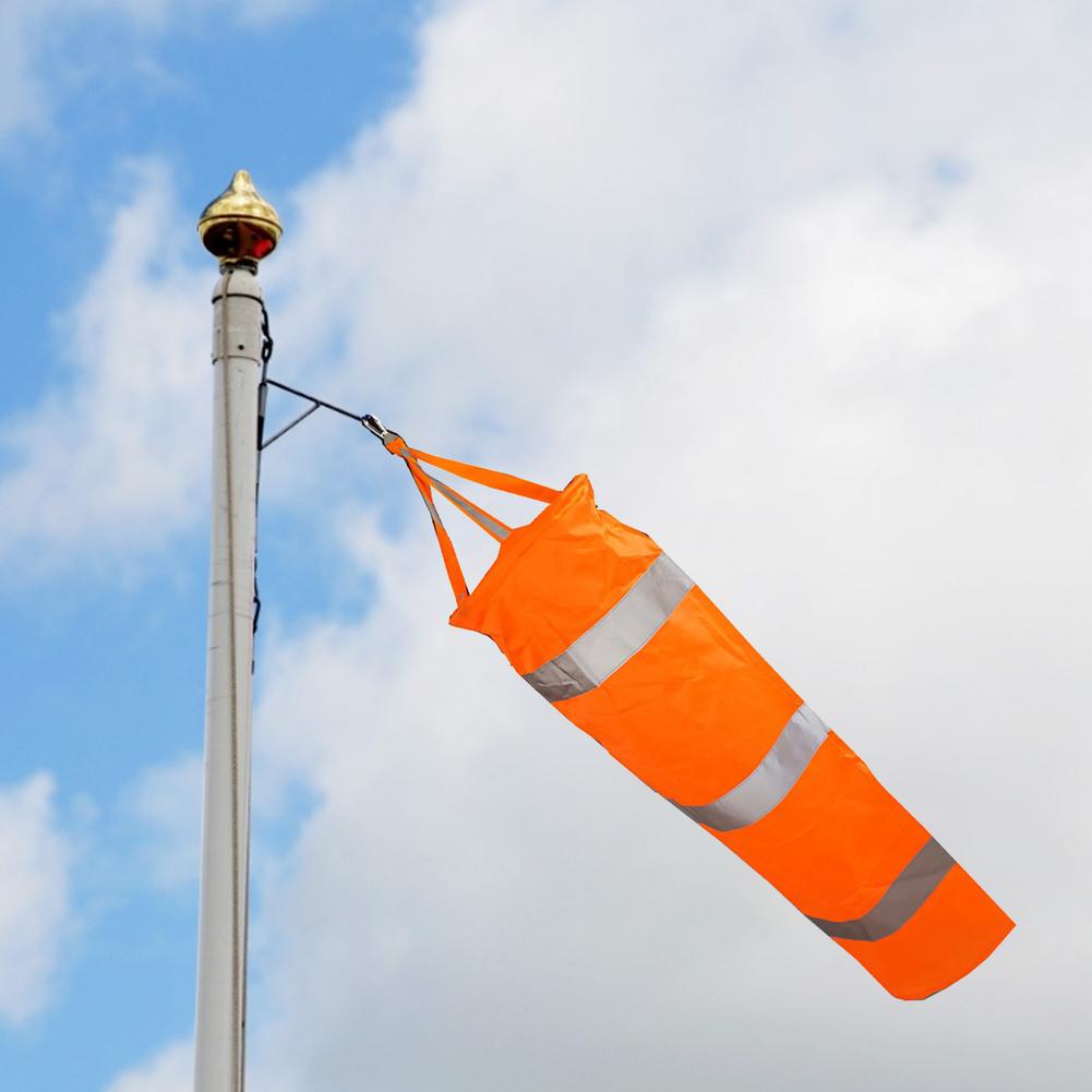 80CM Reflective Windsock Outdoor Scratchproof Windproof Fluorescent Reflective Windsock Weathervane