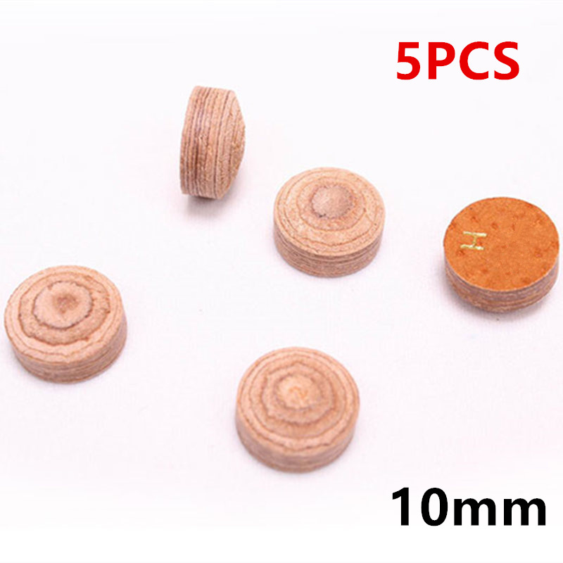 10/11/13mm 50/5 st biljardkösspetsar h hårdhet biljardsnookerköspetsar tillbehör för biljardköer: 5 st 10mm