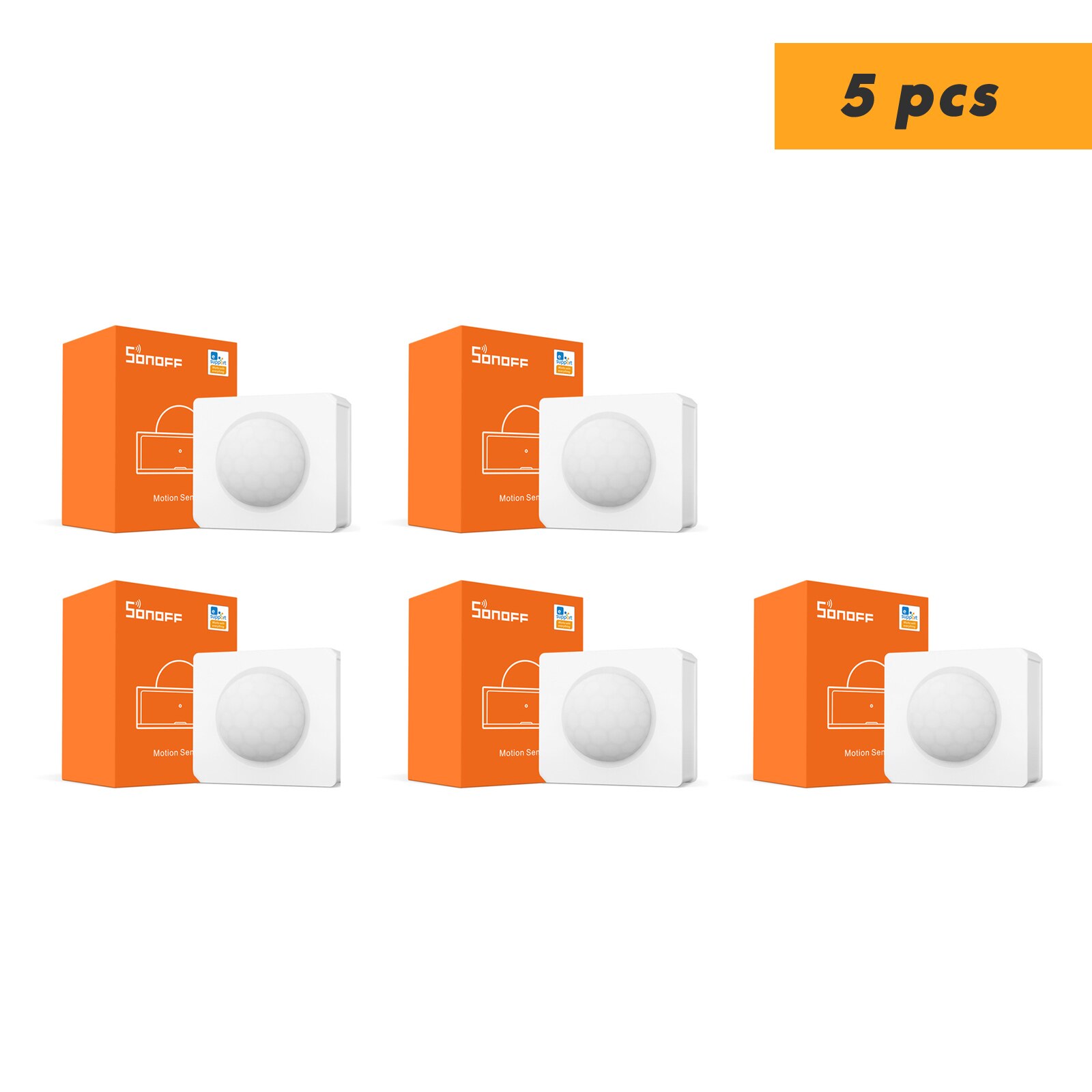 SONOFF SNZB 03 Zigbee Motion Sensor PIR Human Body Sensor, Support SONOFF Zigbee Bridge ZBBridge, Home Assistant via Zigbee2mqtt: SNZB03-5pcs