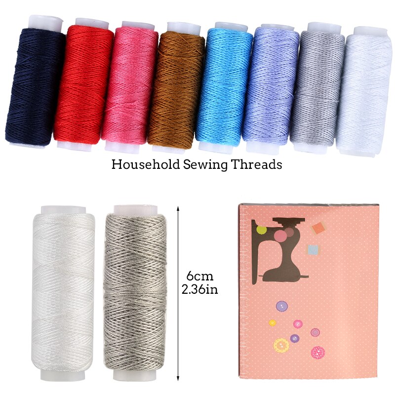 MIUSIE Mixed Colors Sewing Thread Yarn Machine Hand Embroidery Thread DIY Household For Sewing Supplies Tool