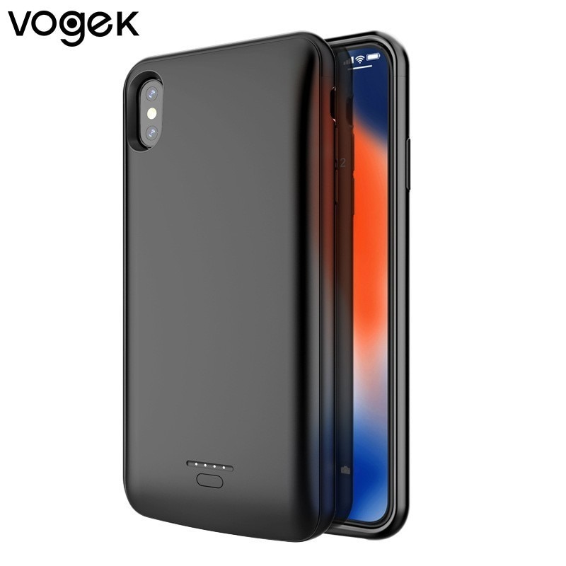 Vogek Battery Case Power Bank for iphone XR XS MAX 5000mah Magnetic Adsorption Battery Charger Case for iPhone 6 7 8 plus Backup