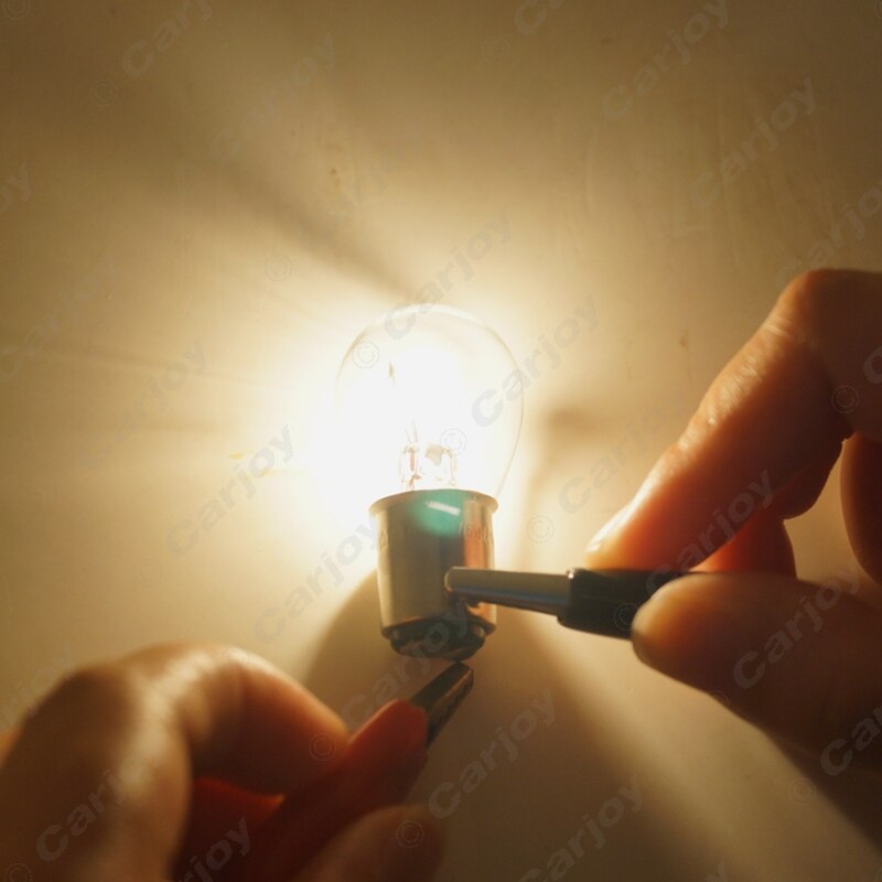 LEEWA 10pcs 24V 1157 BA15D P21/5W S25 Car Clear Glass Lamp Brake Tail Bulb Truck Bus Indicator Halogen Lamp #CA1690