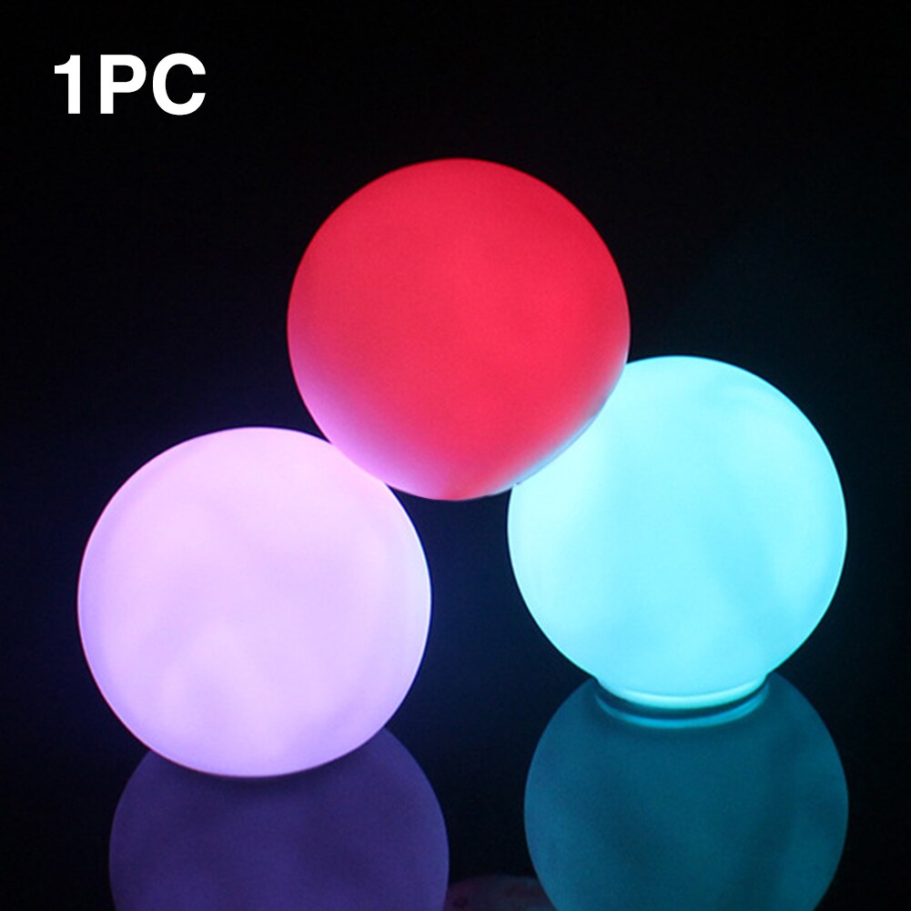 LED étanche boule baignoire étang nuit lampe mariage alimenté par batterie RGB couleur changeante fête décor à la maison flottant piscine lumière