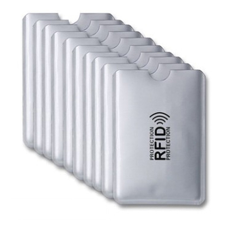 1Pcs Beschermen Credit Card Cover Bank Kaarthouder Anti Rfid Card Case Draagbare Portemonnee Blokkeren Reader Lock Metalen/plastic