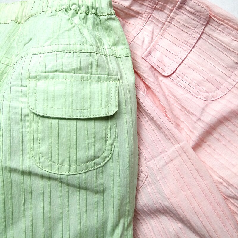 2-6 anni pantaloncini di cotone estivi per ragazze pantaloni da spiaggia per bambini pantaloncini Casual per bambini tinta unita elast alla moda ricamato per bambini