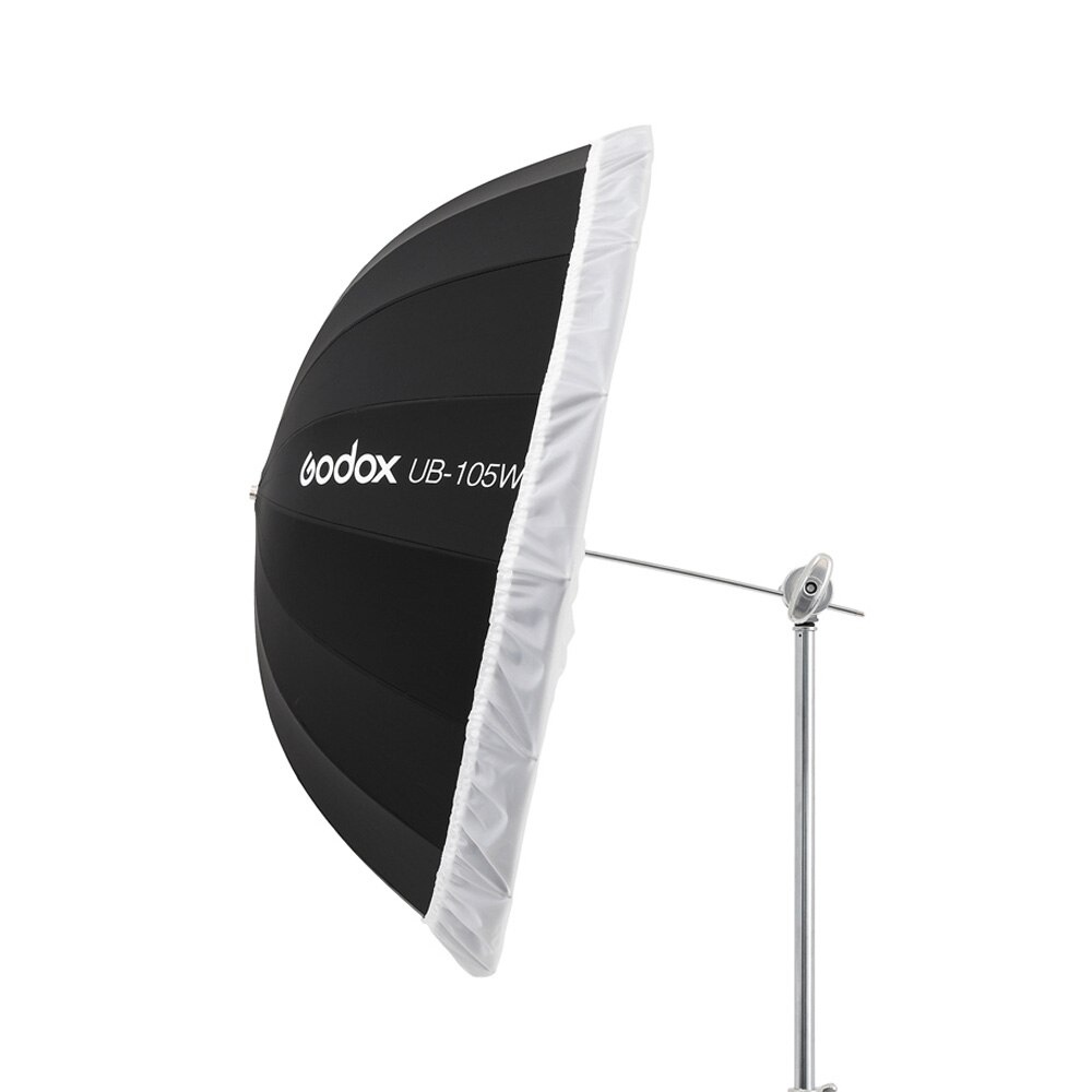 Godox UB-85W 33.5in85CM Paraplu Studio Licht Umb Rellaparabolic Zwart Wit Reflecterende Met Zwart Zilver Diffuser Cover Doek