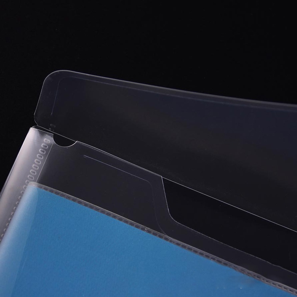 1pcs Plastic Envelopes Premium Clear Document Folders Transparent Project Envelope Folders With Snap Button Closure