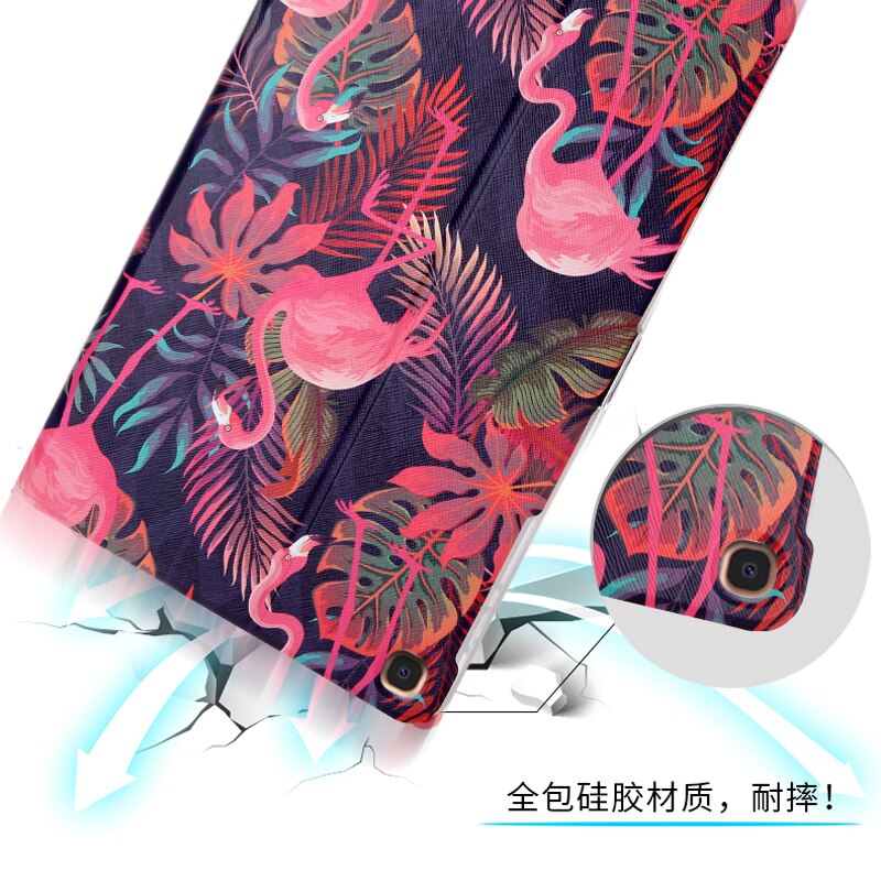 Etui til samsung galaxy tab  s6 lite 10.4 p610 p615 sm-p610 /  sm -p615 10.4 '' nettbrettmaling i deksel