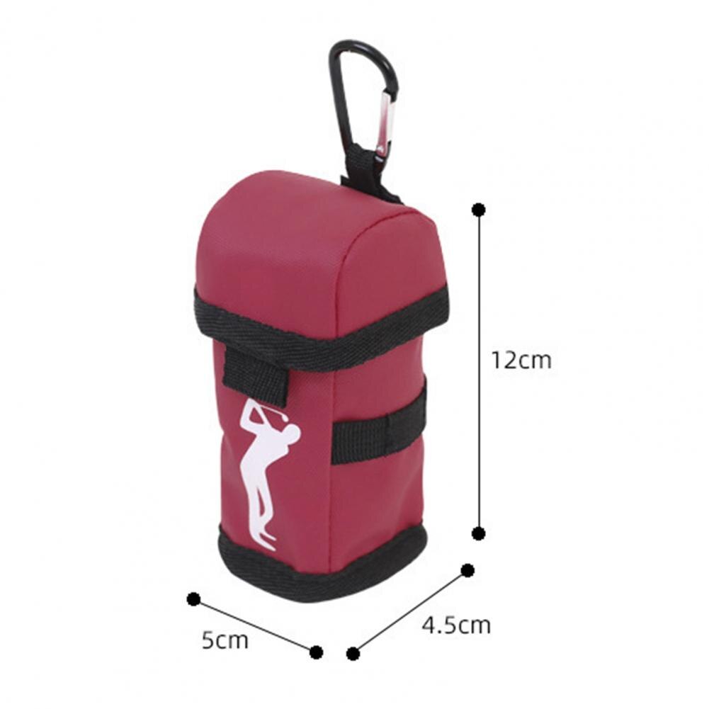 3 Golf Ball Holder Pouch Quick Access Moisture-proof Stylish Soft Golf Ball Protective Storage Bag for Golf Ball