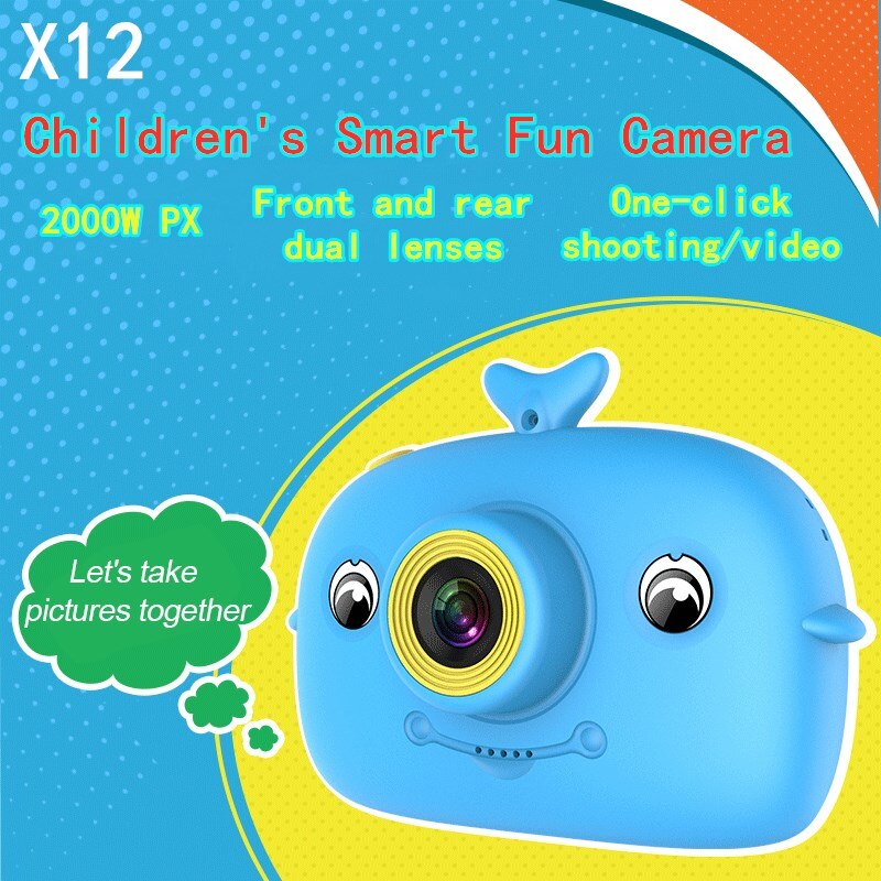 X12 caméra vidéo pour enfants dessin animé numérique DV caméra vidéo portable sport caméra vidéo pour la photographie