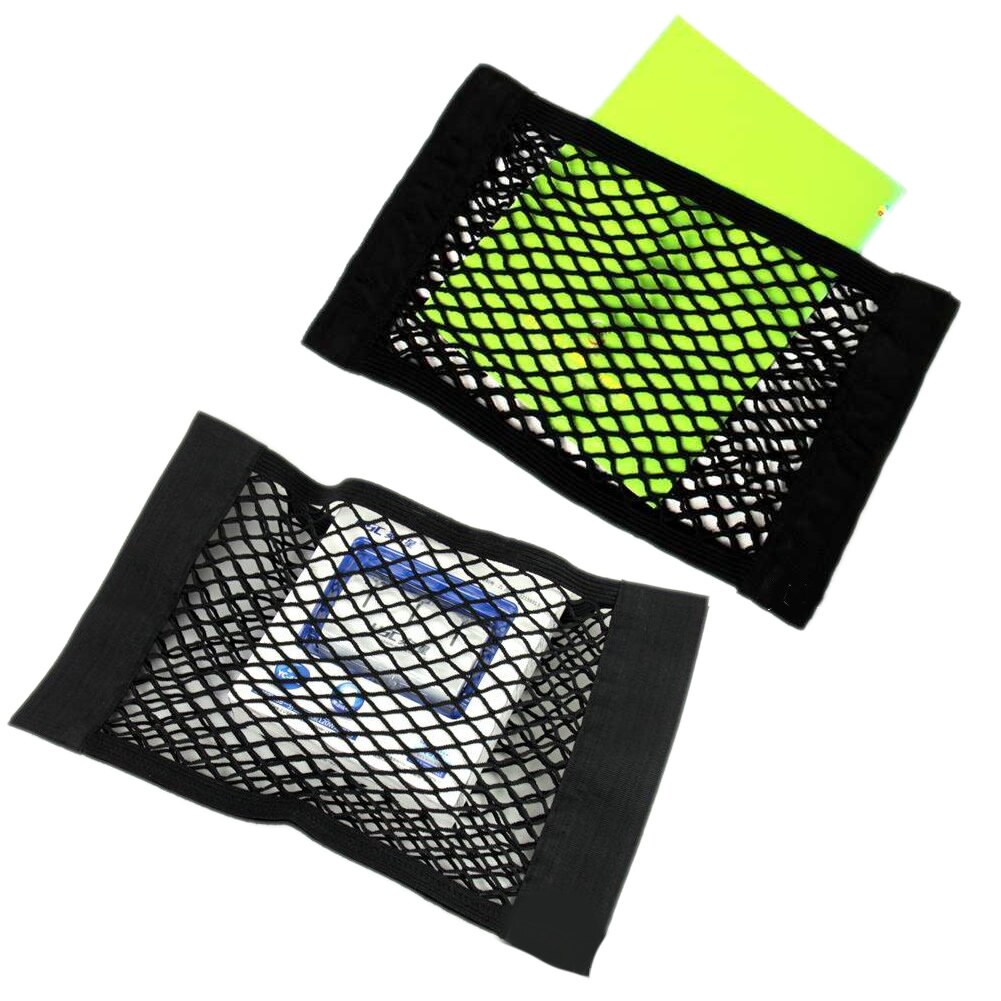Carmotoring 50x25cm Car Trunk Elastic Mesh Organizer Net – Black Collapsible Storage