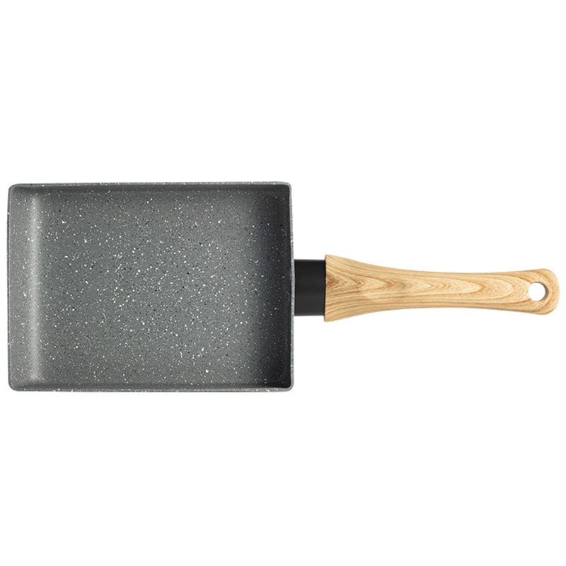 Japanse Omeletpan, Tamagoyaki-eierpan Met Anti-aanbaklaag, Japanse Vierkante Pan Met Beukenhandvat, Rechthoekige Kleine Koekenpan 7,1 X 1,4 Inch-F