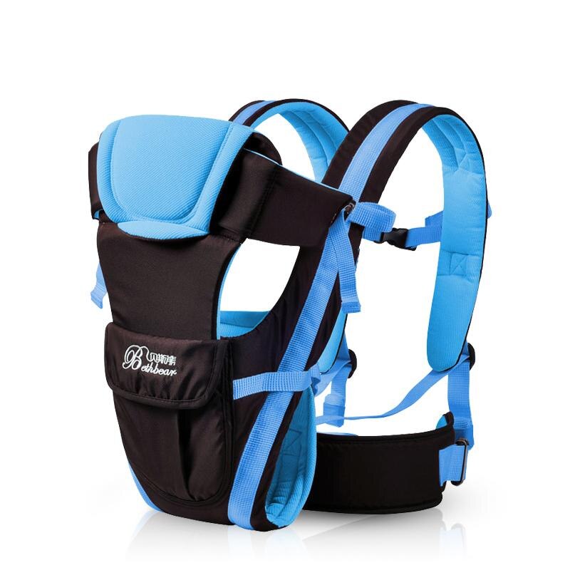 Beth Bear Ergonomische Draagzak 360 Porta Bebes Baby Sling Baby Rugzakken Mochila Bebe Baby kangoeroe Tas voor 2-30 maanden: Blue