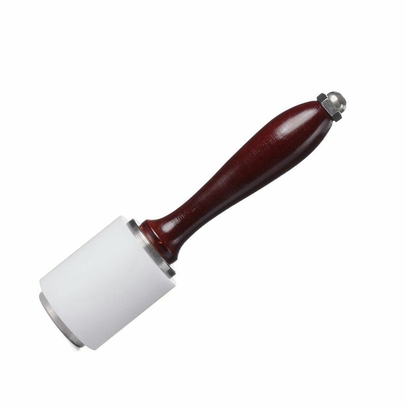 Läder carving hammar kit trä pyssel hantverk kohud punch cutter handgjorda hammare verktyg med handtag läder hantverksverktyg