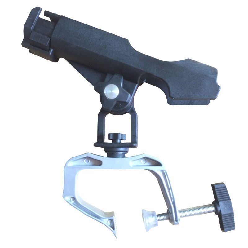360 Degree Adjustable Fishing Rod Rack Large Clamp Opening Fishing Boat Holder for Kayak Boat Support Pole Stand Bracket