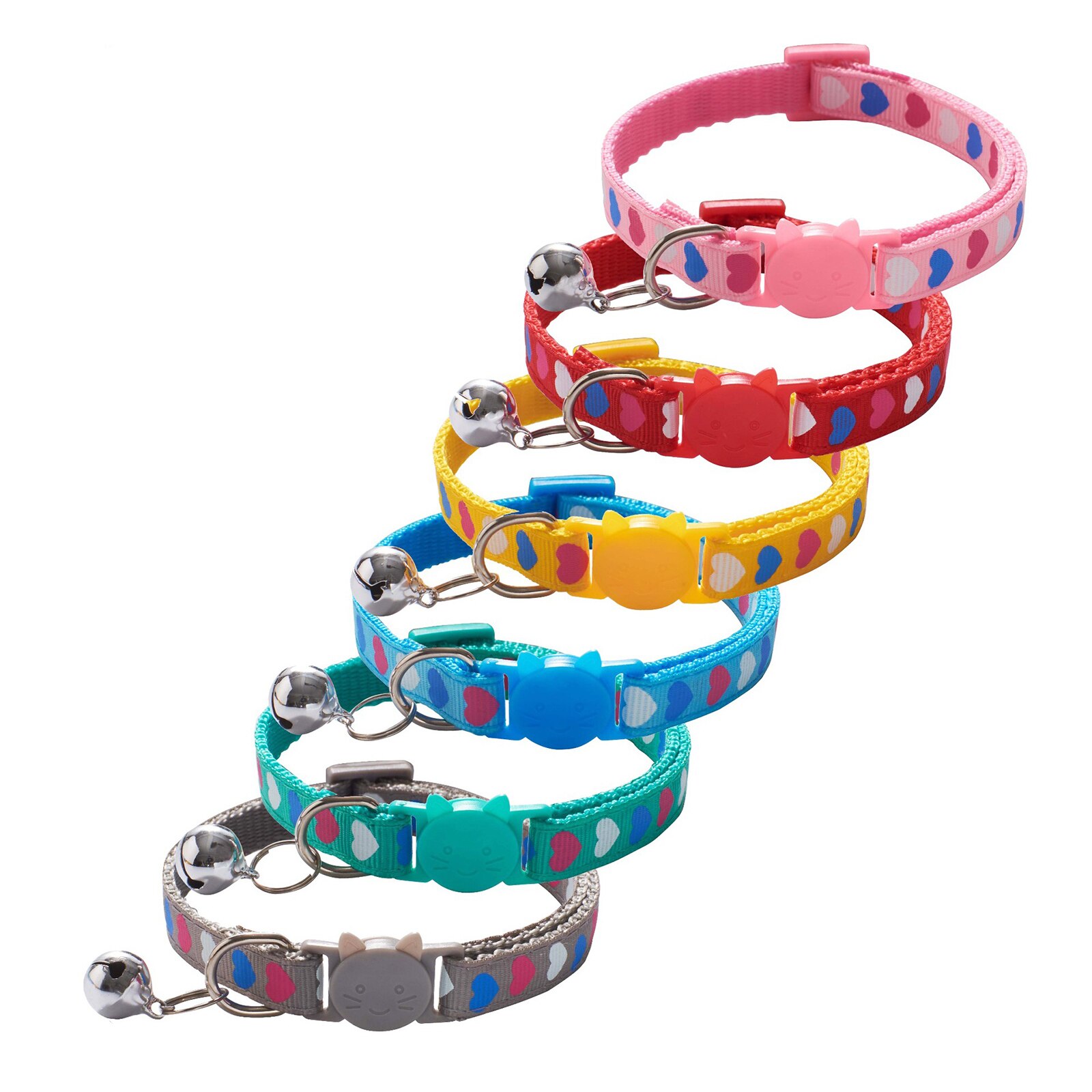 Collar para mascotas con cascabel, para perros y gatos pequeños, ajustable, accesorios de seguridad