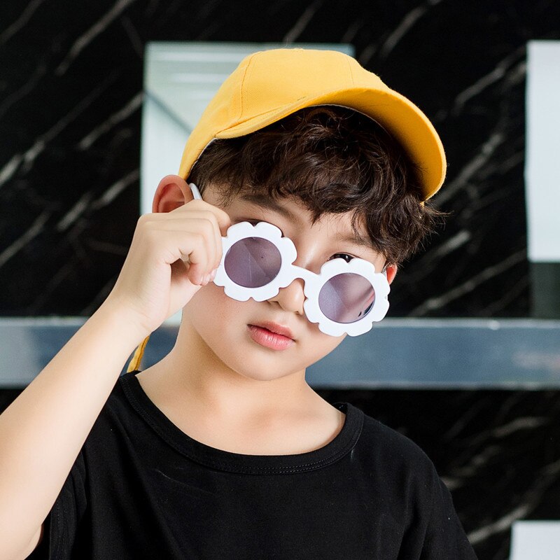 Toddler Summer Kids Baby Girls Beach Sunglasses Child Baby Sun Outdoor Wear Sunflower Glasses Kids UV400