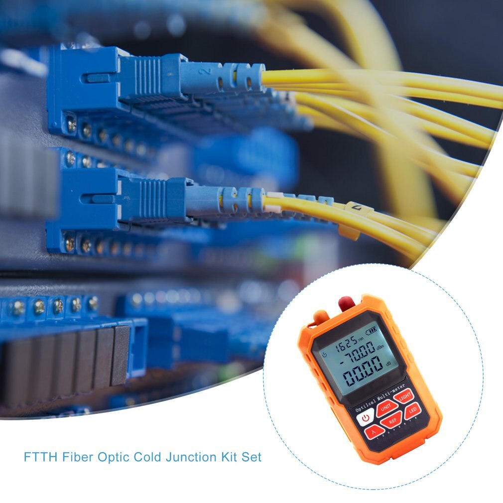 Outil de compteur de puissance à fibers optiques tout-en-un et localisateur de défauts visuels 5mW