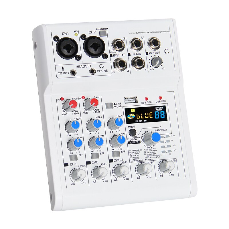 E4 Amplifier Sound Power Dj Console Speaker Digital Channel System 88 With Mixing For Mini Microphone Audio Mixer