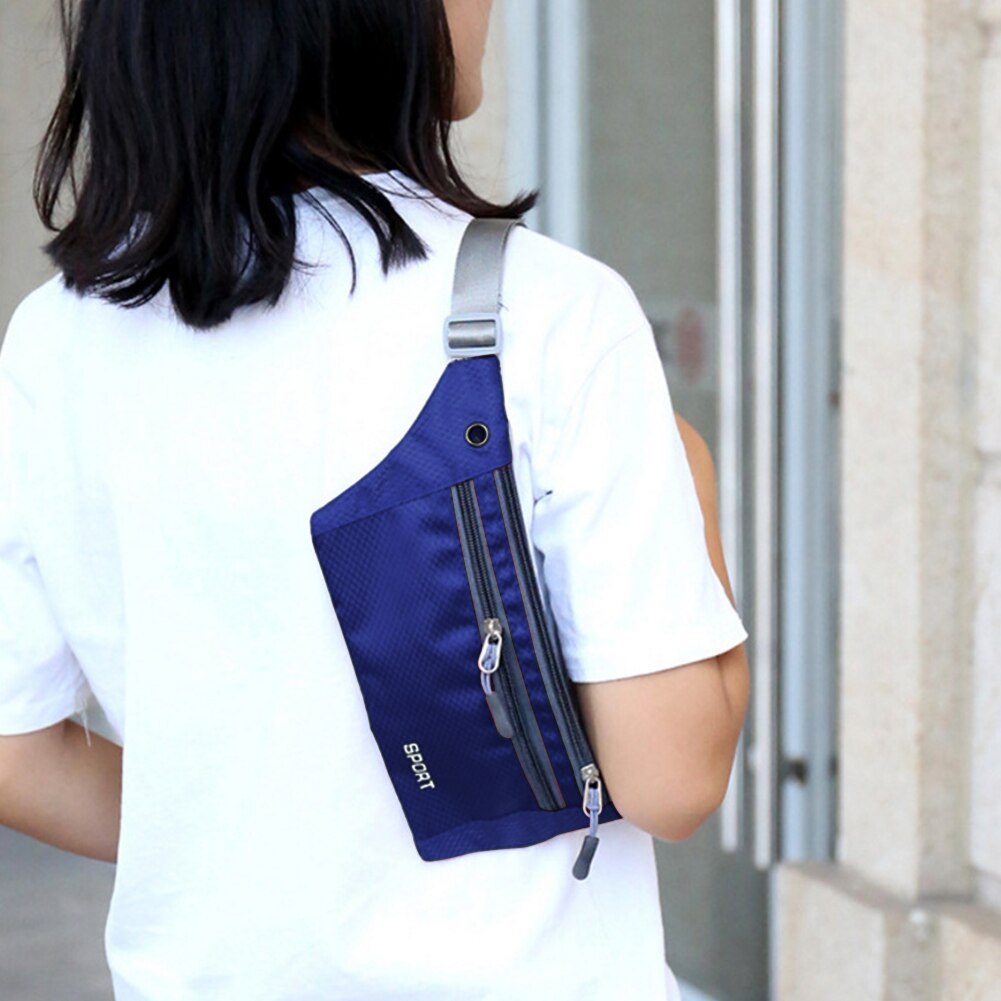 Running Waist Bag Outdoor Sports Jogging Fanny Phone Holder Belt Pack Canvas Men Women Phone Key Zipper Fitness Cycling Pouch