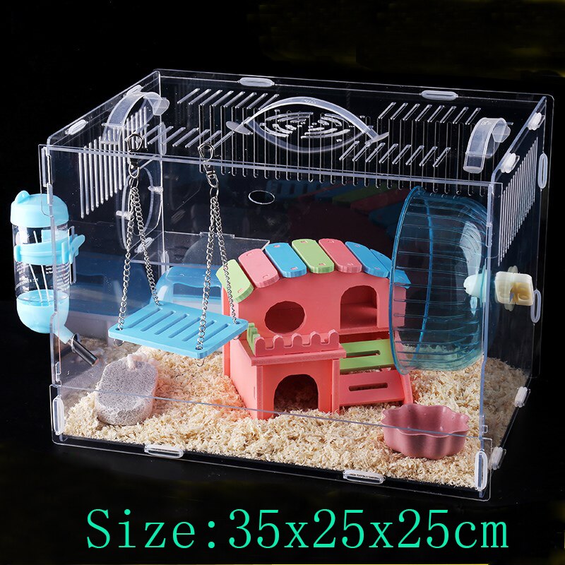 Hamster fyra årstider avel inkubator marsvin bur överdimensionerade villa hamster baby boet