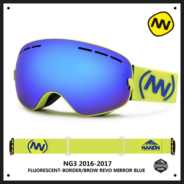 Nandn Sport Professionelle Skibrille Brillen Anti-Nebel UV400 Ski Brille Punkte Maske Skifahren Snowboard Männer Frauen Schnee Goggle: 12